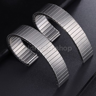 16 / 18mm S / M / L Co Giãn Stainelss Thép Đồng Hồ Mở Rộng Co Giãn Dây Đeo Đồng Hồ Kim Loại Cho Nam Nữ Vòng Tay Thay Thế