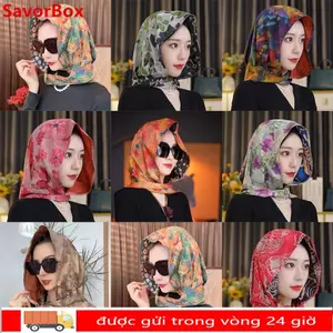 Mũ Hijab SAVORBOX, Khăn Turban Nữ Chống Nắng Mềm Mại, Mũ Baotou Thoáng Khí Thời Trang Xuân Hè