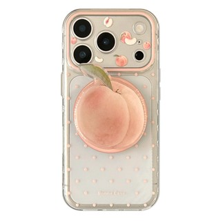 [Sheren] Ốp điện thoại Girl Heart Fresh Peach Thích hợp cho i17 16 15 14 13 12 11 pro max Vỏ bảo vệ chống sốc