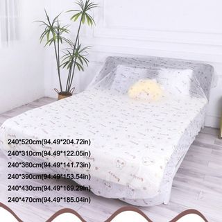 INENK Vỏ chống bụi dùng một lần INENK, Vỏ chống bụi nội thất đàn hồi chống thấm nước, Kích thước lớn Tất cả các dây rút bọc chống bụi Cải tạo nhà cửa