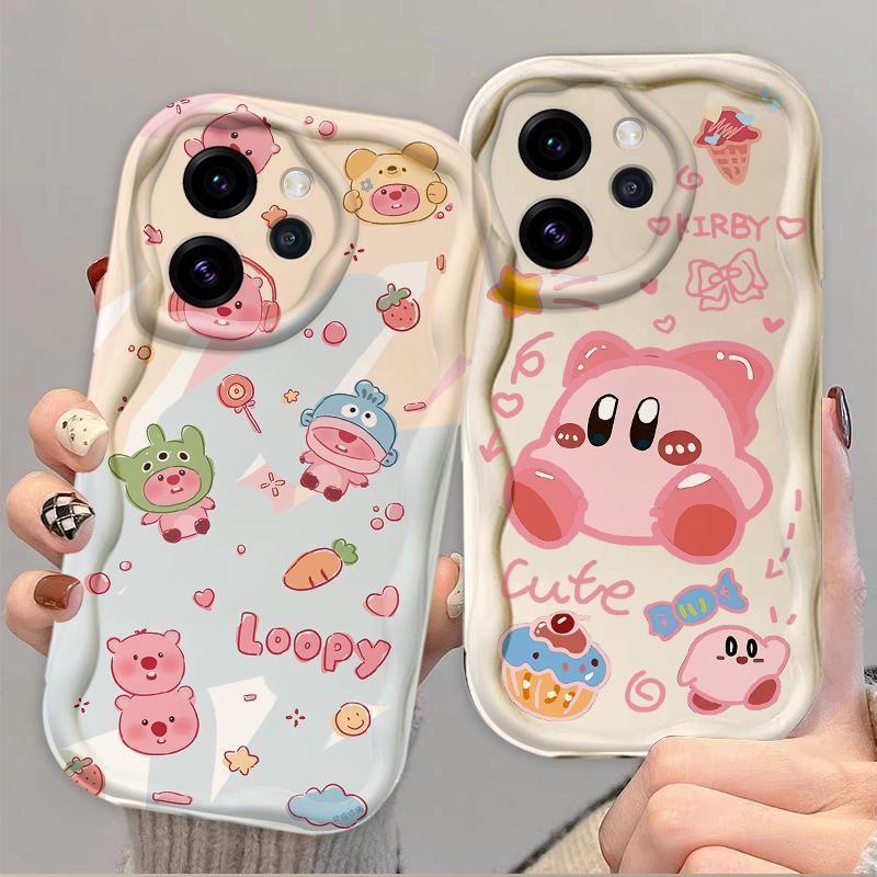 Thích hợp cho OPPO Reno Reno 14 15 Pro Mini 15F 14F 13F 3D TPU mềm Loopy Kirby Vỏ điện thoại chống sốc