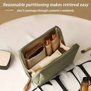 TRTR 2026 Túi Đựng Mỹ Phẩm Nữ Mới Màu Trơn Phong Cách Hàn Quốc Túi Trang Điểm Túi Vệ Sinh Túi Chống Thấm Nước Trang Điểm Tổ Chức Túi VN