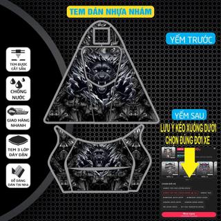 COMBO MẪU CARBON CÁC DÒNG XE  TEM DÁN NHỰA NHÁM