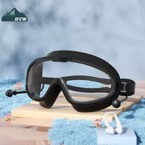 Kính Bơi Khung Lớn Cho Người Lớn Trẻ Em Kính Bơi Antifog Chất Lượng Cao Chống Thấm Nước HD Bơi Kính Mắt Thiết Bị Bơi Thể Thao