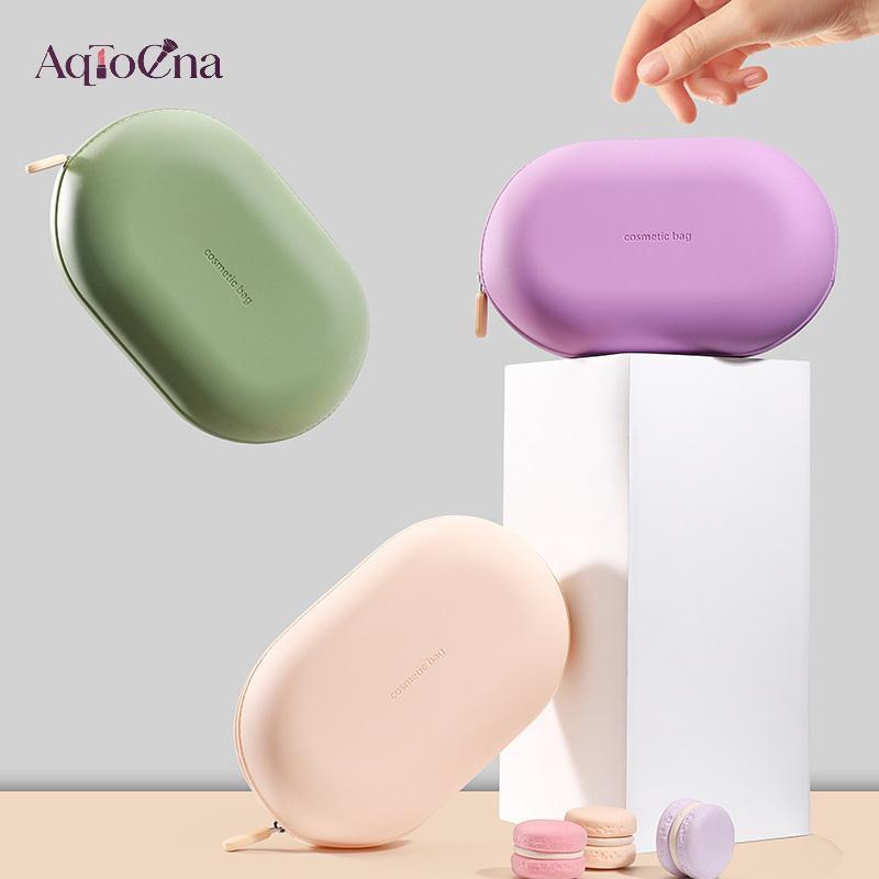 AqToCna Di Động Dung Tích Lớn Silicon Túi Đựng Mỹ Phẩm Mềm Chống Thấm Nước Túi Bảo Quản Chống Ẩm Túi Rửa Cho Gia Đình Du Lịch AqToCna