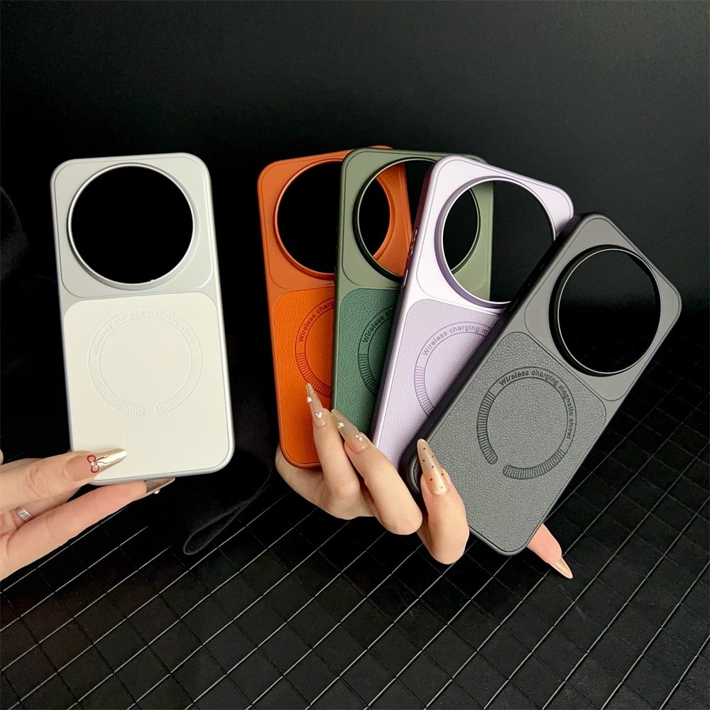 Mimi Changyi Tích Hợp Vòng Từ Tính Siêu Mỏng Vỏ Bảo Vệ PC Dành Cho Xiaomi15Pro 15Ultra 17Ultra Da Cứng Ốp điện thoại