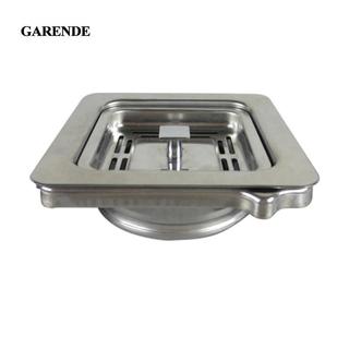 Garande Vuông Xử Lý Rác Giỏ Thoát Nước Thực Phẩm Xử Lý Chất Thải Phụ Kiện Thép Không Gỉ