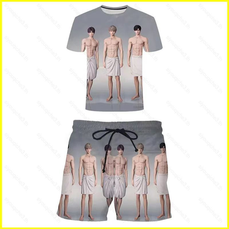 SY3 Tình Yêu Và Sâu Không Gian Rafayel Xavier Zayne Cosplay Vải Full Graphic Quần Short Áo Thun Anime Tay Ngắn Top YS3