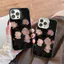 Ốp Lưng Tương Thích Cho iPhone 17 Air 16 15 14 13 12 11 Pro X XR XS Max SE 2020 6 6S 7 8 Plus Mạ Acrylic IMD Case Họa Tiết Hoa Hồng CYIM458