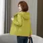 Áo khoác ngắn có mũ trùm đầu, size lớn, phong cách, dáng rộng, áo khoác giản dị dành cho nữ