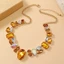 Vòng cổ kim cương giả WEETW, Vòng cổ Chunky cổ điển quyến rũ pha lê, Trang sức thời trang Ánh sáng sang trọng Trang trí Vòng cổ phóng đại Tiệc tiệc