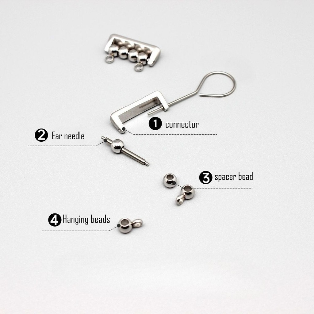 1 Cặp DIY Adapter Cho Huawei Band 11 / 11pro 10 9 8 Hạt Dây Đeo Đồng Hồ Kết Nối Vòng Tay Kim Loại Linker