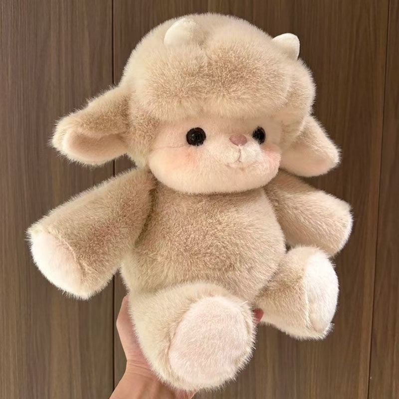 Gấu Bông Cừu Chạy Bộ,Size 45 Cm,Chất Liệu Nhung Ngắn Cao Cấp,Lớp Bông PP,Búp Bê Trẻ Em Dễ Thương
