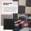 12 Chiếc Acoustic Foam Board, Studio Wedge Tile, Acoustic Foam Cách Âm Pyramid Studio Treatment Wall Panel 2.5X30X30cm