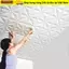 Trần xốp BAMBOOB, Miếng dán tường tự dính chống va chạm, Giấy dán tường nền bong tróc và dính 35 * 35cm chống thấm nước Trang trí phòng ngủ