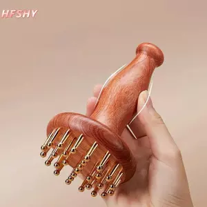 HFSHY Đồng Di Động Bằng Gỗ Gua Sha Dụng Cụ Massage Đầu Ne Chân Cơ Thể Kinh Tuyến Máy Mát Xa Lymphia Giảm Đau Khăn Giấy Sâu Massage VN