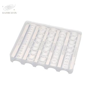 [hatheaven] 3D Ren Viền Móng Tay Nghệ Thuật Khuôn Silicon Váy Pháp Họa Tiết Trái Tim Ngôi Sao Giấy Nến Mẫu Tự Làm Dụng Cụ Khắc Phụ Kiện Làm Móng Tay Đẹp
