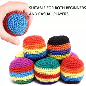 Túi Đựng Chân Dệt Kim 6 Miếng Dệt Kim Handmade Nhiều Màu Sắc Bóng Làm Bằng Tay Cho Trò Chơi Đi Biển Chơi Ngoài Trời saixit2vn