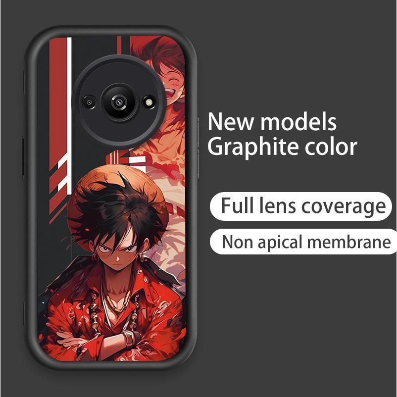 Ốp Lưng Cho Redmi A3 / POCO C61 4G Hoạt Hình Silicon Mềm TPU One Piece Five Gear Luffy Angel Eye Vỏ Điện Thoại Chống Sốc