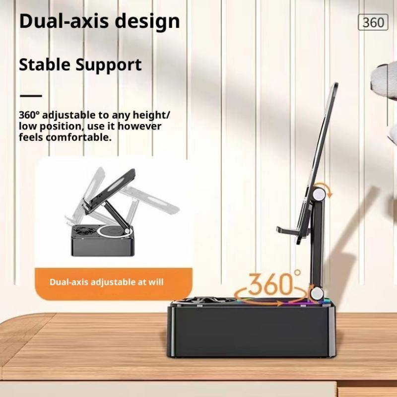 PNPIA- Giá đỡ điện thoại 4in1 Loa di động có Mic Loa không dây có 360°Giá đỡ điện thoại