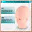 Đầu tập luyện mở rộng lông mi làm đẹp dành cho thẩm mỹ trang điểm Đầu Mannequin silicon mềm có lỗ gắn (R F C V)