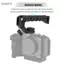 Guansfs Tay cầm máy ảnh guansfs với nhiều lỗ vít 1/4in và 3/8in Tay cầm đa năng dành cho máy ảnh DSLR Chức năng thân thiện với người dùng Bốn đế gắn giày lạnh