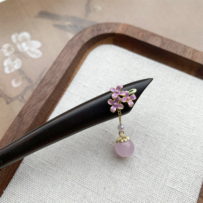 Kẹp Tóc Gỗ Đàn Hương 18cm - Phù Hợp Với Style Hanfu và Văn Học Hàng Ngày