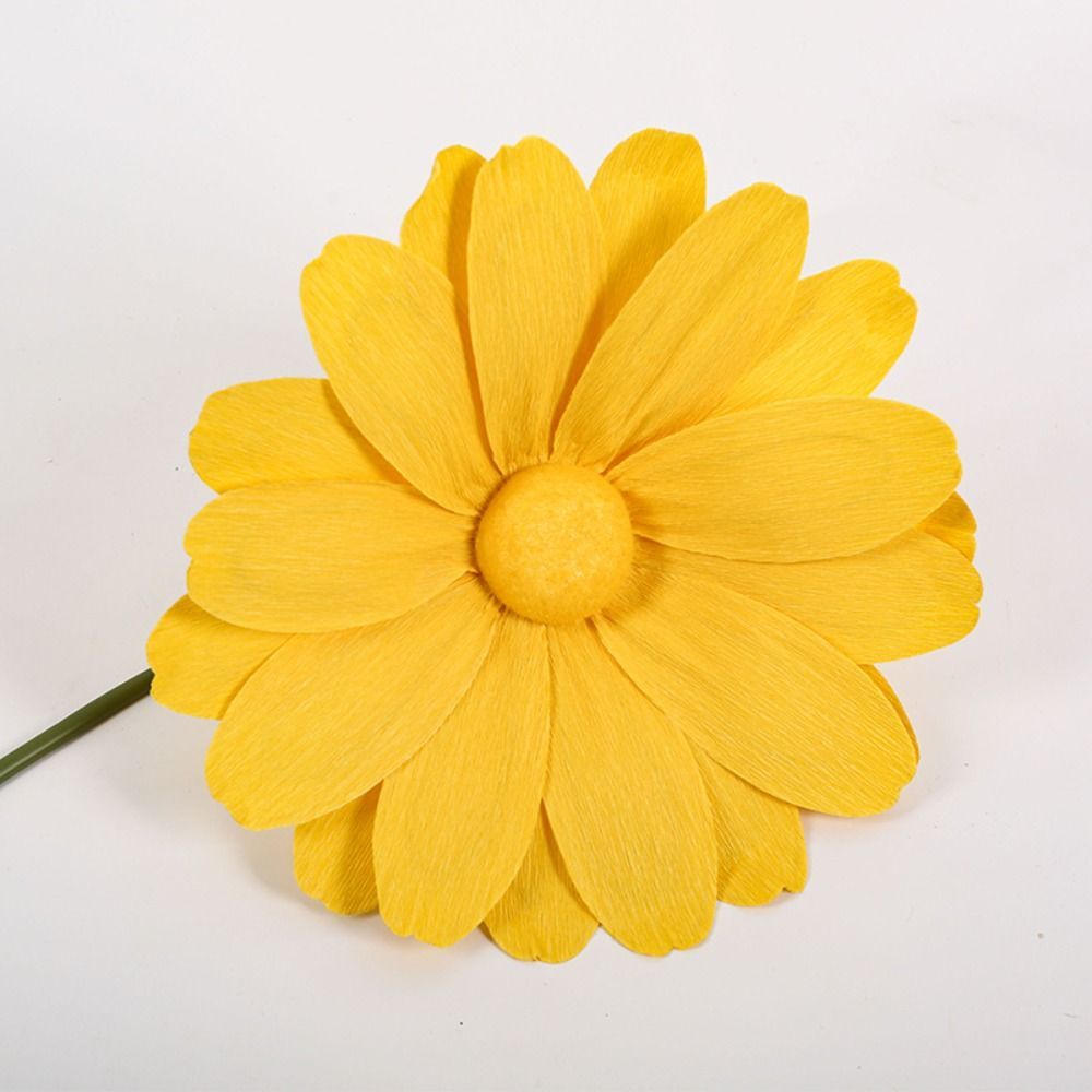 Hoa Cúc SAIA, 30cm Daisy Giant Paper Daisy, Giấy Nhăn Handmade Lớn Nhân Tạo Hoa Màn Hình Hiển Thị Cửa Sổ