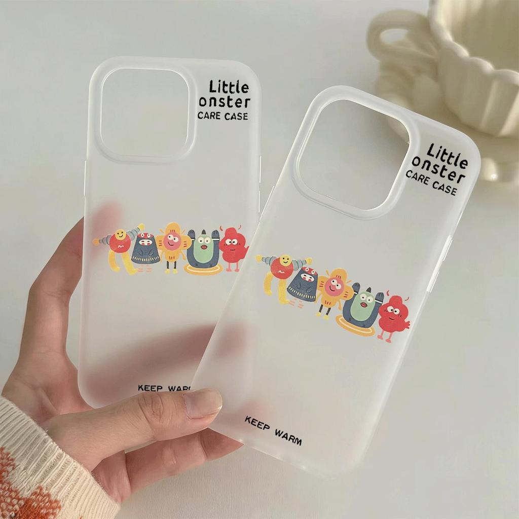 Một hàng manh vật Đối với trường hợp iPhone 14Pro Da đơn giản và tươi mới