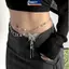 Dây Thắt Lưng Mỏng Kim Loại Sáng Bóng, Điều Chỉnh Linh Hoạt, Phong Cách Punk Thời Trang Cho Nữ Và Bé Gái VN
