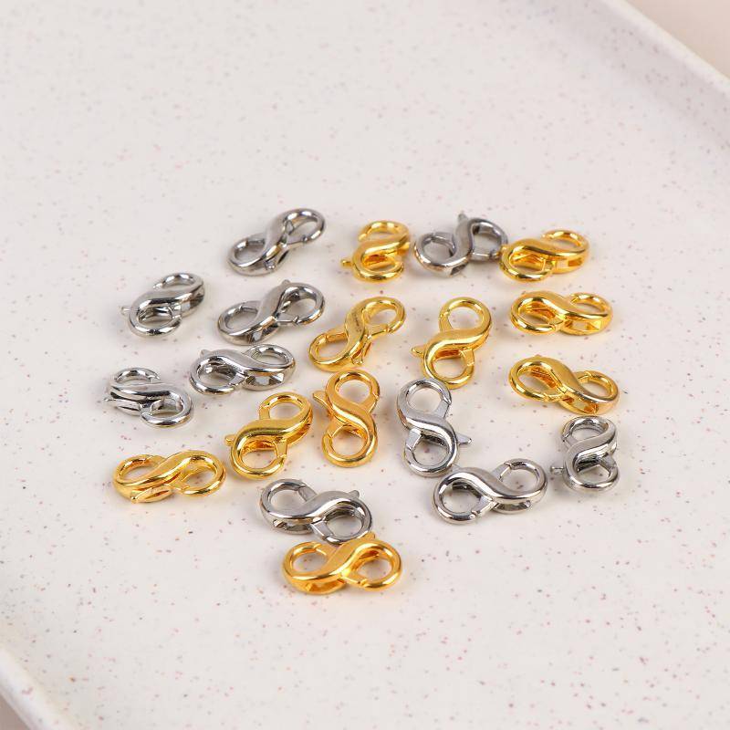 JU Hình Tám Đầu Nối Khóa Tôm Hùm Cho Vòng Chìa Khóa DIY Trang Sức Làm Bộ Dây Buộc An Toàn Cho Hàng Thủ Công Dự Án VN