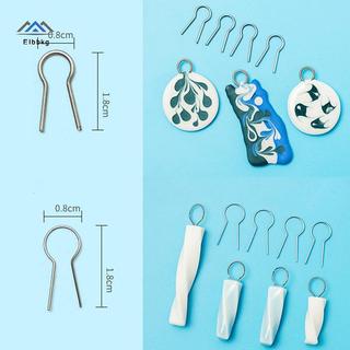 ELBBKG 50 / 100 Chiếc Chịu Nhiệt Độ Cao Dây Vonfram Treo Bắn Móc Nhảy Nhẫn Đồ Gốm Vật Trang Trí Móc Treo Đồ Gốm Vòng Treo Mới