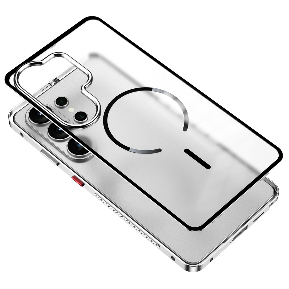 Dành Cho Samsung Galaxy S26 Ultra S25 S24 Plus S23 Frosted Case Khung Kim Loại Có Thể Tháo Rời Để Khóa Hợp Kim Nhôm Matte Case