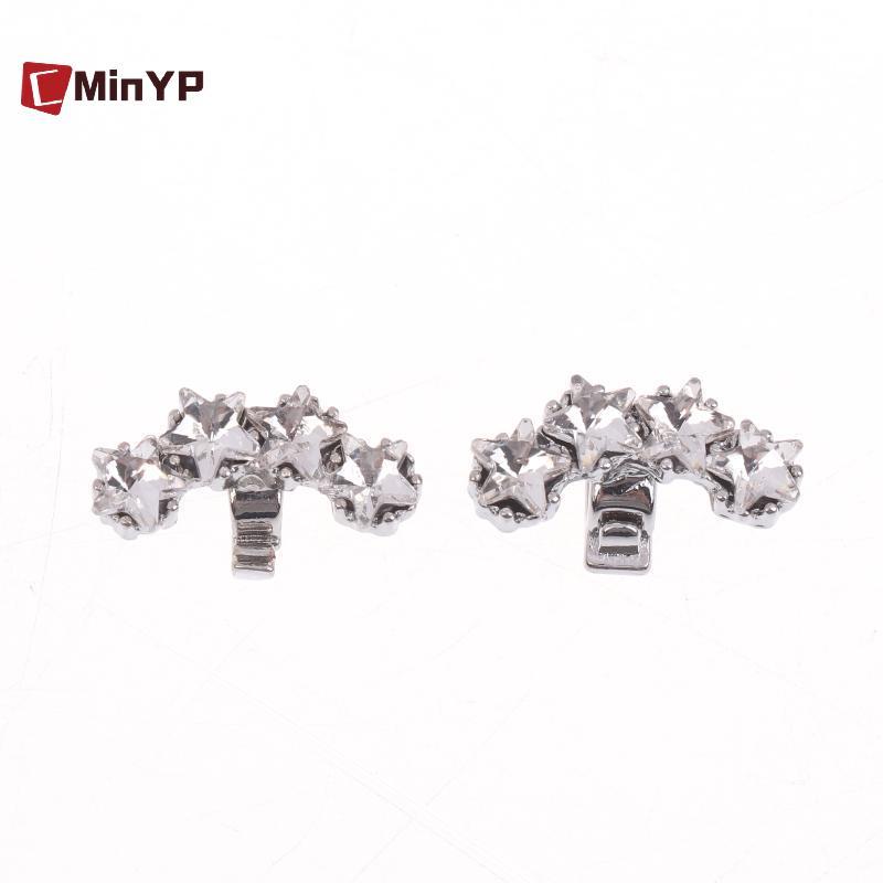 CMinYP 1 Cặp Kẹp Kim Cương Giả Có Thể Tháo Rời Trên Tai Nghe Nhét Tai Mở Phụ Kiện Tai DIY Trang Sức Thời Trang Để Nâng Cấp Tai Nghe Của Bạn Vinh Quang