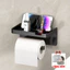 Kệ Treo Giấy Vệ Sinh Nhà Tắm 2in1 Cao Cấp, Tích Hợp Khay Để Đồ Tiện Lợi, Dán Tường Không Cần Khoan