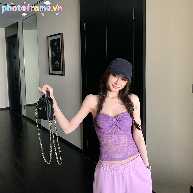 Photoframe Nữ Ren Gợi Cảm Xoắn Dây - Phù Hợp Kỳ Nghỉ Hè Và Thường Ngày