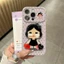 Ốp Điện Thoại Màu Kẹo Dễ Thương Crybaby + Đứng Cho iPhone 17 16 15 14 13 12 11 Pro Max