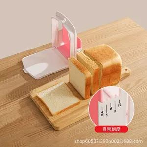 Máy thái bánh mì nướng Dụng cụ cắt bánh mì nướng Sandwich Máy thái lát Giá cắt DIY Dụng cụ làm bánh KGKI