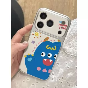 Blue Little Monster cho iPhone17 Gói đầy đủ Corning Shell iPhone16/15 SoftShell 13/12