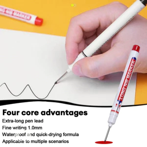 Dụng cụ đánh dấu lỗ sâu đầu dài, chống thấm nước, dùng trong chế biến gỗ, khoan dầu, dùng cho gạch men.