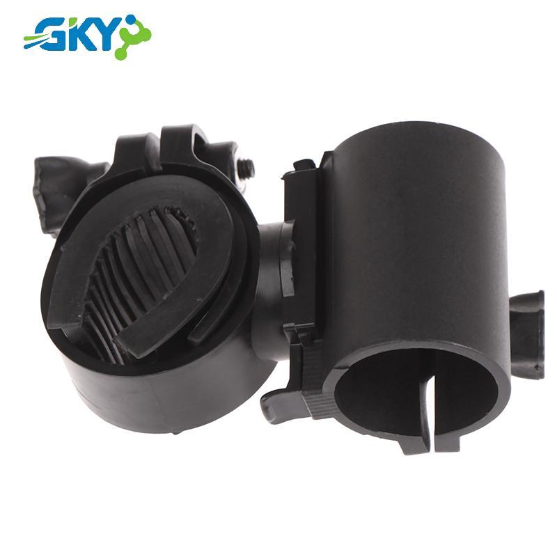 GKY Đèn Pin Gắn Giá Đỡ LED 360 Độ Cho Xe Đạp - Phù Hợp Với Đường Kính 2.6cm