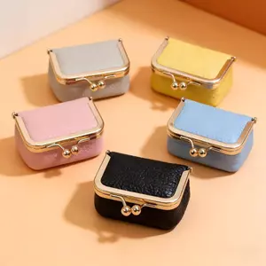 Pu Miệng Nhỏ Vàng Nhẫn Kim Cương Trang Sức Vòng Mini Vòng Cổ Bông Tai Hộp Trang Sức Đồng Xu Thay Đổi 26.4.27