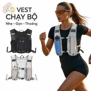 Áo chạy bộ polyester phản quang, chống nước, nhẹ và thoáng khí