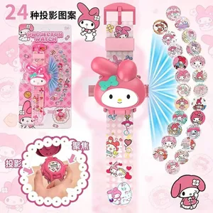 Kapibala kt giai điệu mèo Kuromi Đồng hồ đồ chơi trẻ em Phim hoạt hình Chiếu sáng Đồng hồ điện tử Cô gái Quà tặng Kapibala kt giai điệu mèo koromi trẻ emJ3sgR2Fu3