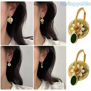 Unstop * Vòng đeo tai tráng men dành cho nữ Cô gái Chống thấm nước Mới phong cách Trung Quốc Khóa tai Phụ kiện để mặc hàng ngày và các bữa tiệc
