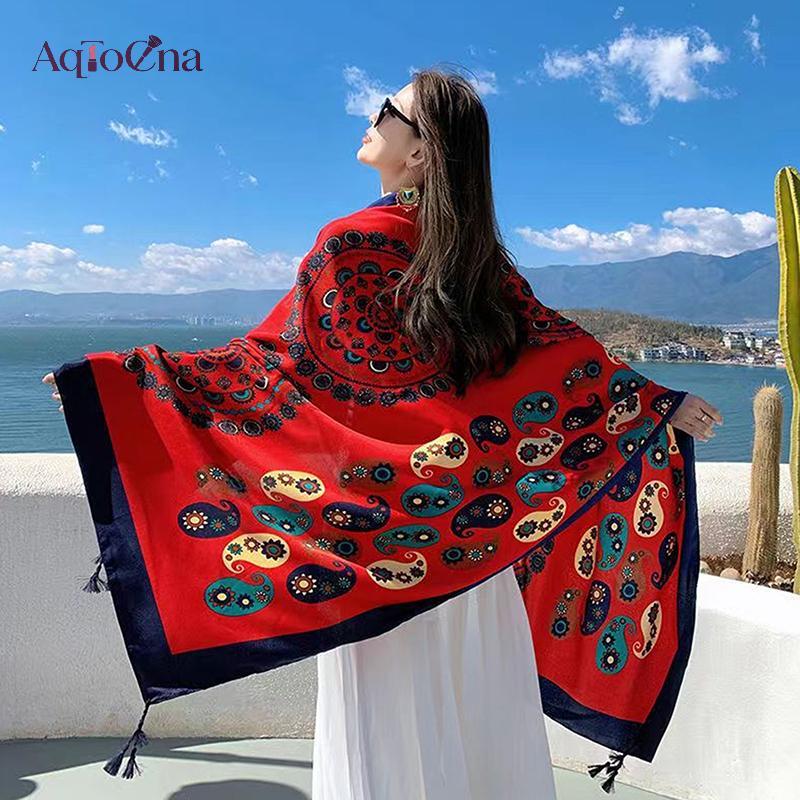 AqToCna 8 Kiểu 85x180cm Du Lịch Đi Biển Khăn Choàng Bikini Khăn Choàng Lớn Sarong Quấn Khăn Nữ Đồ Bơi Brazil Tắm Che đậy AqToCna