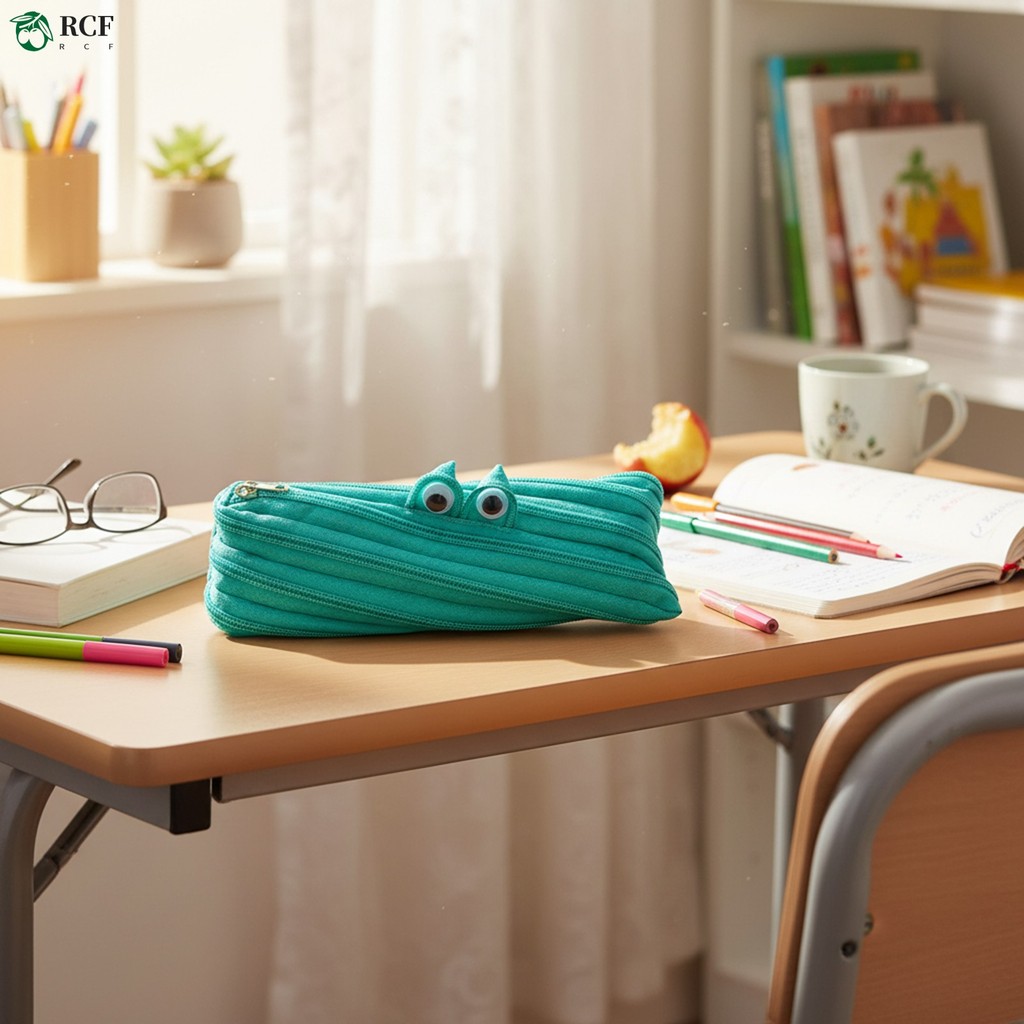 Hộp đựng bút chì Canvas Monster Design - Dung tích lớn Bền nhẹ cho học sinh