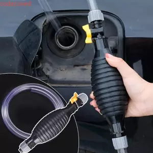 Máy bơm dầu khí cầm tay MOCOVED, Máy bơm vòi Siphon chạy xăng đa năng an toàn, Hướng dẫn sử dụng ống hút với ống bền Máy bơm nhiên liệu ô tô màu đen