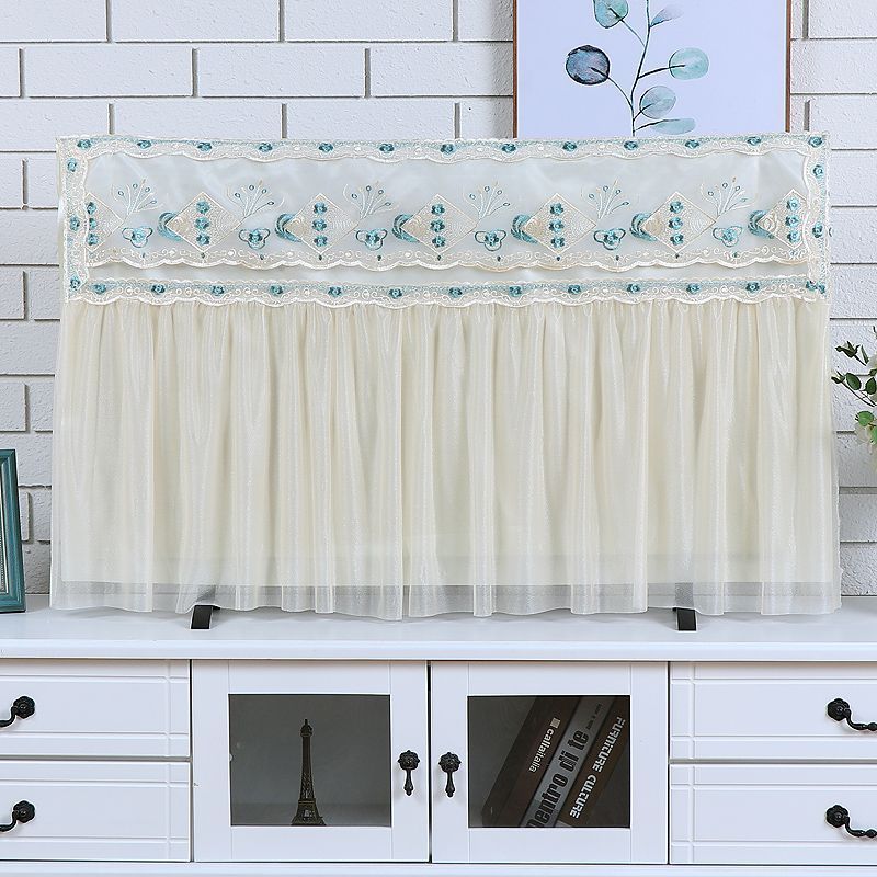 YHMJFBY1314 Phong Cách Mới Vỏ Tivi Đa Năng Chống Bụi 183-216-233cm Ren Bao Vải Treo Để Bàn Bề Mặt Cong Boot Không Nhặt Lên