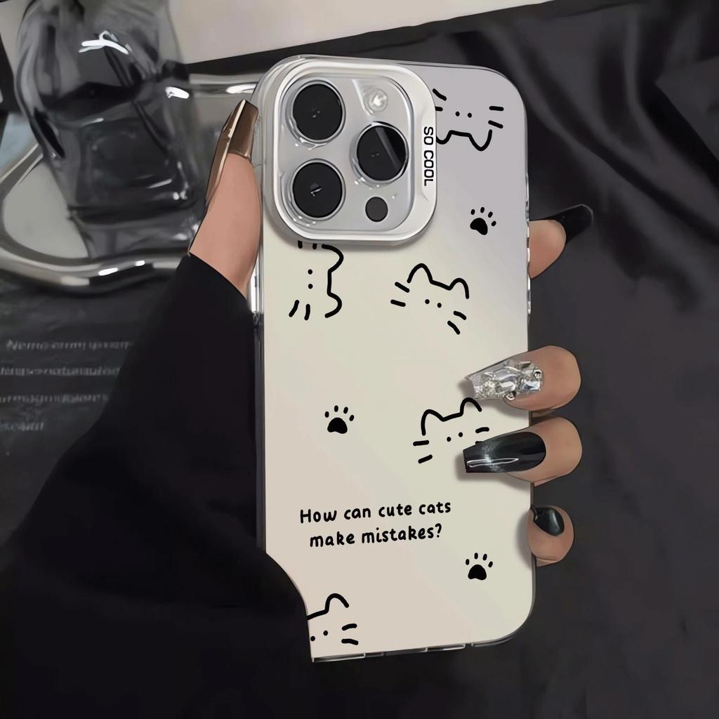 Mèo con Ứng dụng iPhone 17/16/15pro Bạc 15/14/13pro Dễ thương 12/11 Đơn giản hàng ngày